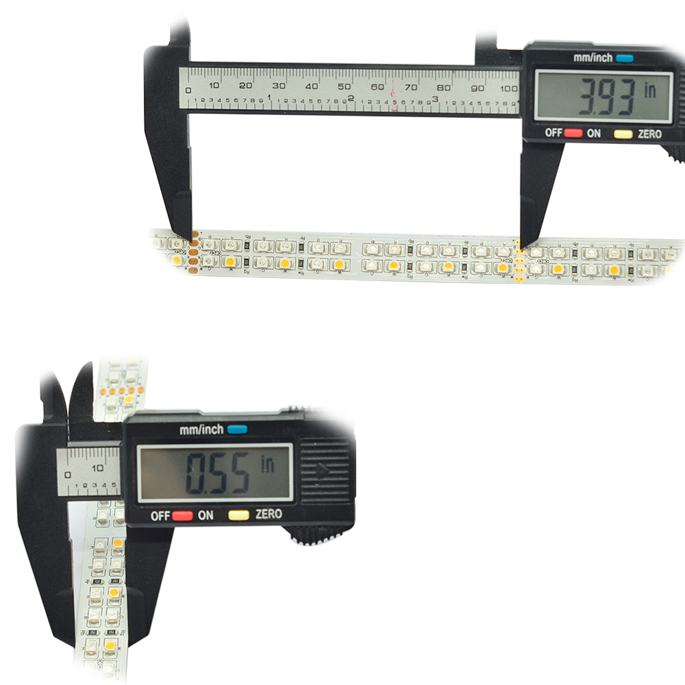 RGBW Multi Color LED Lights Strips - 24V 240LEDs/m High Density LED Strip - Dual Row